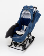 Санки-коляска PIKATE Comfort, цвет синий