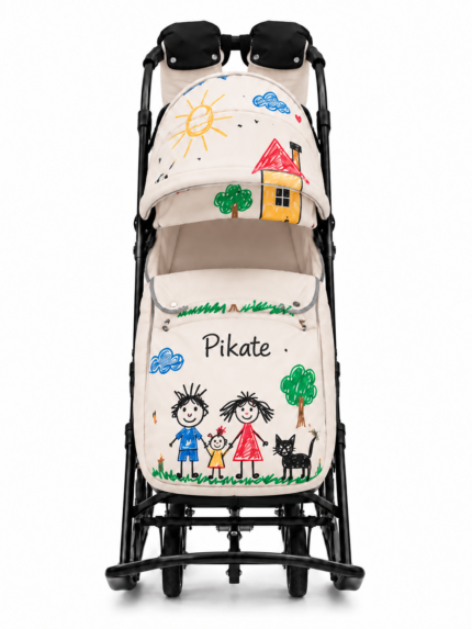 Санки-коляска PIKATE ART «семья» до 3 лет