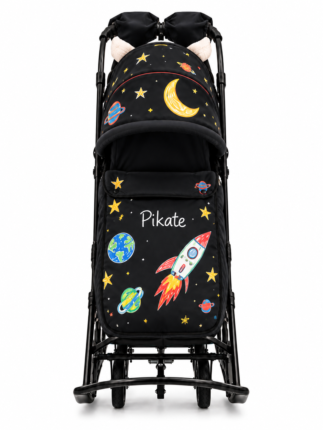 Санки-коляска PIKATE ART «космос» до 3 лет