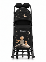 Санки-коляска PIKATE ART «Маленький принц» до 3 лет цвет черный