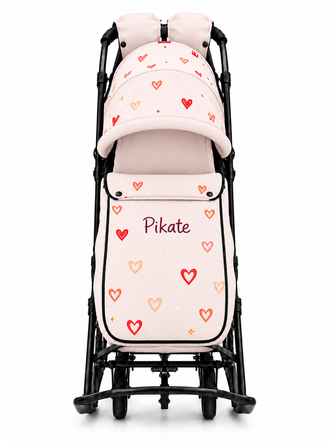 Санки-коляска PIKATE ART «Amore» до 3 лет цвет молочный Санки-коляска PIKATE ART «Amore» до 3 лет цвет молочный